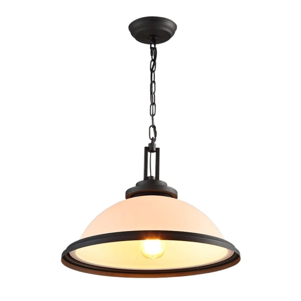 Suspension vintage E27 éclairage tamisé anti-zone d'ombre en verre rétro pour chambre