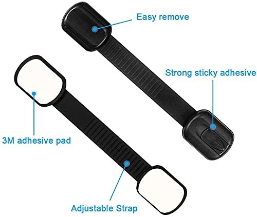 image for Viaky 8 Pack Child Safety Cabinets Locks-Baby Proof Multi-Purpose Latc