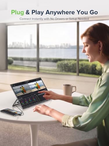 Image of EVICIV Portable Monitor Touchscreen 15.6 inch 10-Point Touch Travel Monitor