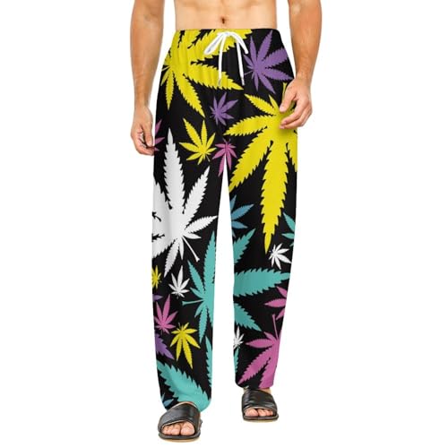 Pantalon de détente femme long feuille d'érable pour des week-ends cocooning en taille S