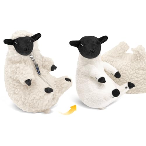 AGRIMONY Cute Shaved Sheep Stuffed Animals,Small Plushies Kawaii Lamb Plush Toys, Easter Valentines Mothers Day Birthday Christmas Funny Gifts Sheep Decor for Kids Girls Boys Teens Women