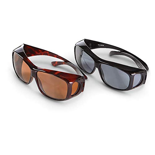Guide's Choice Polarized Fit Over Sunglasses, 2 Pairs MED.SQUARED3