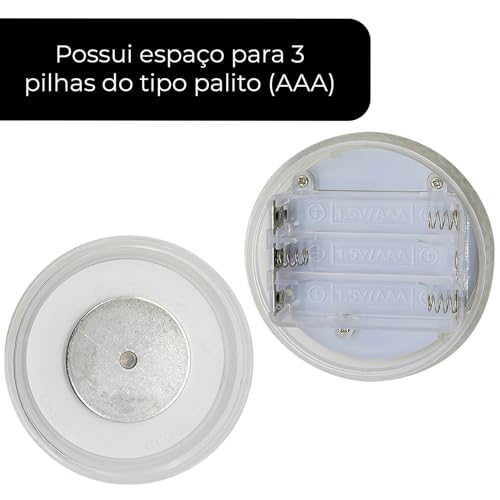 Kit 4 Luz Led Piscina Colorida Controle Remoto Pilha Ventosa