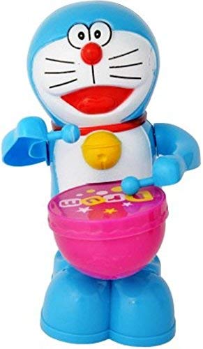 NV12 CollectionsMusical Doremon Drum Beating Toy with Light and Sound- Multicolor
