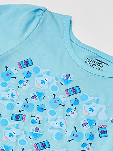 Nickelodeon Blue's Clues & You Toddler Girl Short Sleeve T-Shirt, Josh, Magenta, Light Blue, 3T #TOP1