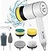 Blarie Power Spin Scrubber, Spin Brush for Cleaning Set, Electric Dishgun, Dish Blaster Cordless, 6 Heads, Rechargeable, 3 Rotating Speeds, Portable, Kitchen, Shower, Floor, Bathroom Cleaning Brush