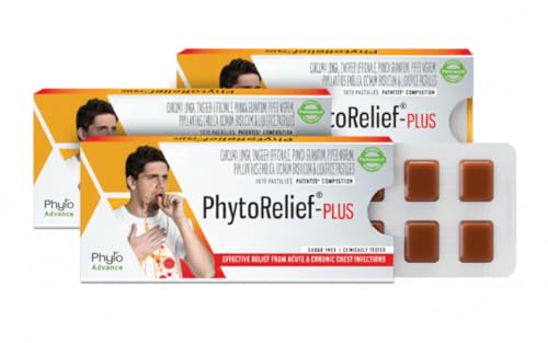 Image of PhytoRelief Plus is Natural & Sugar-Free | Quick Relief From Throat infection| prolonged Cold & Cough | Clinically Tested (3 Strips)