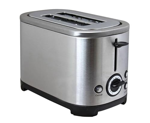 Outdoor Revolution Deluxe Low Wattage Stainless Steel 2 Slice Toaster, Silver