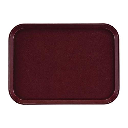 Cambro DS518 Epictread Rechthoekig antislip glasvezelblad, bordeaux, 41,5 cm x 30,5 cm