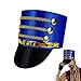 Toy Soldier Costume Hat,Nutcracker Dress Up Top Hat - Christmas Tree Topper Accessories | For Stage Performance Christmas -Carnival Halloween Family Gatherings Parades