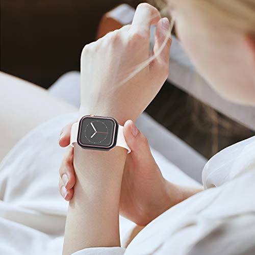 Image of Adepoy Case with Tempered Glass Screen Protector, Compatible with Apple Watch Series 3 /2 /1 42mm, All-Around Ultra-Thin Bumper Full Cover Hard PC Protective Case for iWatch Accessories