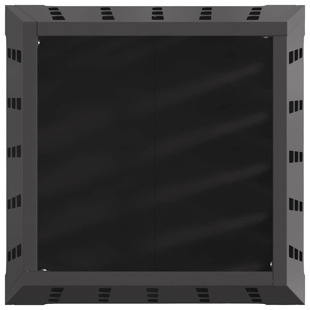 Brasero de acero negro 50 x 50 x 70 cm 8,8 kg con chimenea para jardín, terraza, balcón, hoguera, calor y llama