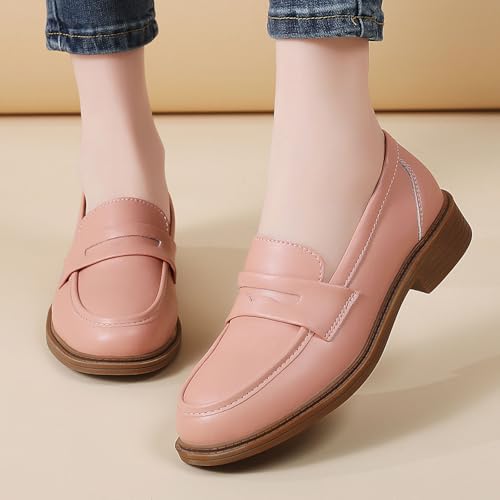 Image of Loafers for Women Black Penny Loafer Business Casual Shoes Women's Loafers & Slip-Ons Ladies Flats Comfortable Dressy