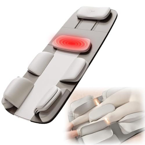 Estera de Masaje de Cuerpo Completo, Estera de Masaje calentada con 28 Bolsas de Aire, masajeador de Espalda y Cuello, cojín masajeador de Cuerpo Completo, Silla de Masaje portátil