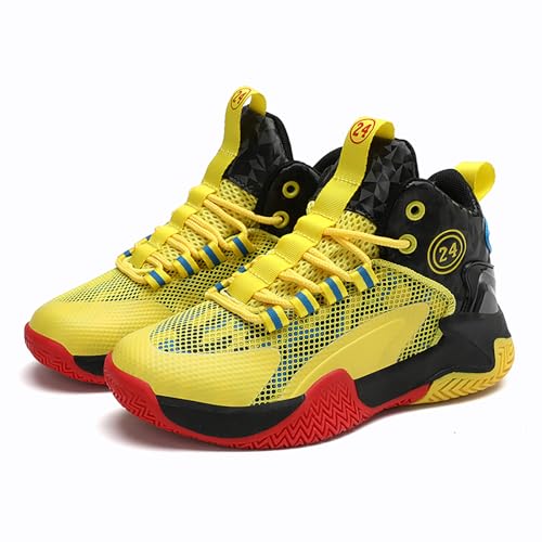 Kids Basketball Shoes Boys Cushion Sneakers Non-Slip Outdoor Sports Shoes Comfortable Girls Lightweight Breathable Walking Running Shoes Tennis Sneakers3