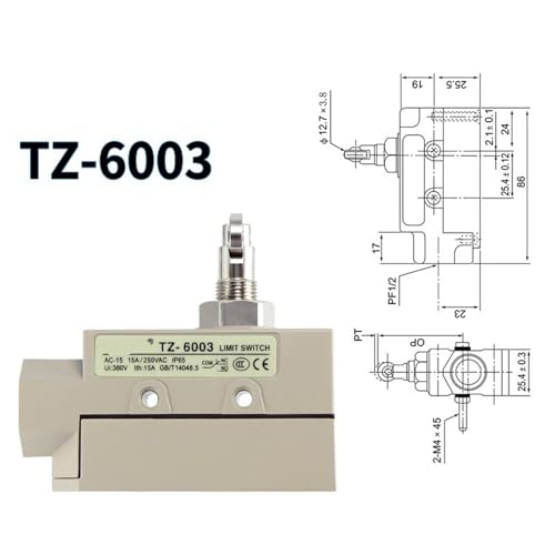 Interrupteur de fin de conduite TZ-6003 horizontal pour couper du 380V