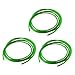 DealMux 3ft 2mm PU Trasmissione Cinghia tonda Cinghia in uretano ad alte prestazioni Verde per essiccatore per macchina di incollaggio del trasportatore 3 pezzi