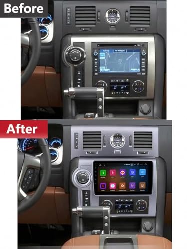 Radio Carplay para Hummer H2 E85 con cámara trasera AHD y sistema de navegación GPS integrado 2