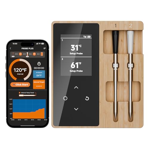 Joeuao Meat Thermometer Digital (Dual Probes)