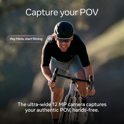 Oakley | Meta Vanguard with Meta AI, Audio, Photo, Video Compatibility - White, Prizm™ Black - Thumbnail 4