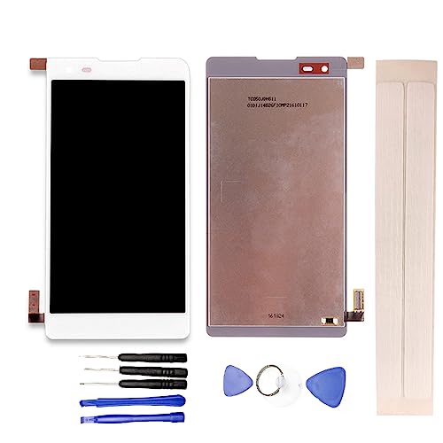 JayTong LCD Display & Replacement Touch Screen Digitizer Assembly with Free Tools for L-G Tribute HD LS676 White