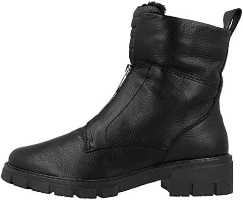 ara Women's Bikers Ankle Boot, Black, Womens 10