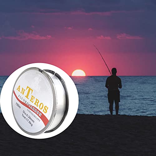 T TOOYFUL de Pesca de Fluorcarbono de Alongamento para de, 0,5 77 lb