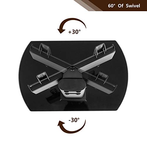 Tavr Universal Table Top Tv Stand For 20 To 43 Inch Plasma Lcd Led Oled Flat Or Curved Screen Tvs With ±30 Degrees Swivel Height Adjustable Mount,Vesa 200Mmx300Mm #TOP6