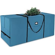 Hearth & Harbor 9 ft Christmas Tree Storage Bag - Artificial Christmas Tree Bag with Reinforced Handles, Dual Zipper, Wide Opening - Large Storage Container for Trees and Decorations