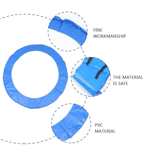 Protector lateral para trampolín infantil de exterior con espuma elástica azul 7