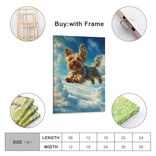 Impression sur toile Yorkshire : idée cadeau originale pour passionnés