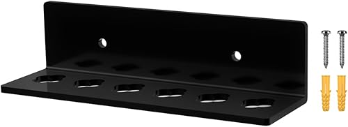 Miniatura 12 de Marketing Holders Organizadores de tijeras de acrílico transparentes para montaje en pared de 15.75 pulgadas de ancho, práctico organizador