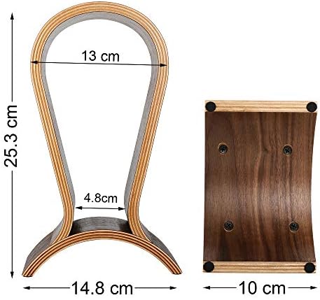 ONEGenug Headphone Stand Wood Gaming Headset Stand Headphone Holder Earphone Stand for Over-ear Headphones