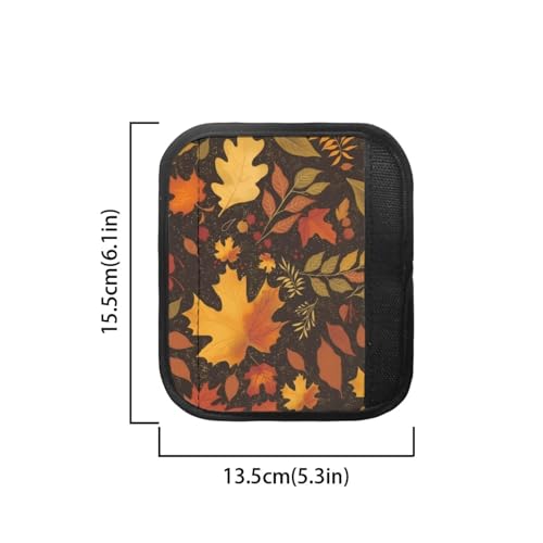 Image of Dreaweet Autumn Maple Leaf Fridge Handle Covers Set of 4 Fall Kitchen Decor Refrigerator Door Handle Covers Washable Universal Fit Microwave Oven Dishwasher,Keep Your Kitchen Appliance Clean