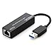 VANDESAIL Gigabit Ethernet Adapter,USB 3.0 to RJ45 Gigabit Ethernet Adapter Ethernet Network Adapter in Black
