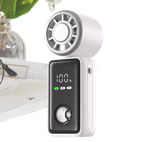Ventilador de mano recargable para trabajar en verano y caminar al aire libre sin calor