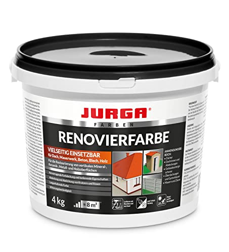 JURGA Dachfarbe Braun 4kg Renovierfarbe