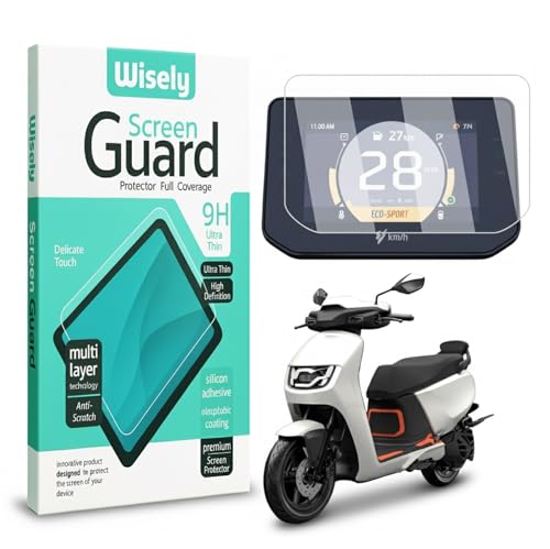 Image of Wisely Premium Screen Guard for Hero Vida VX2 Plus |2025+| Electric Scooter - TFT Display Digital Meter Protector - HD Clear, Full Cover - Easy Installation Kit - VidaVX2 EV Scooty Accessories