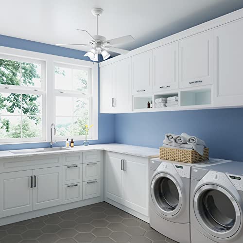 Hunter Swanson Indoor Ceiling Fan With Led Lights And Pull Chain Control, 44", Fresh White #TOP2