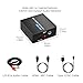 192KHz ARC Audio Extractor, HDMI ARC to Toslink/Optical+3.5mm AUX Output, HDMI to Optical Audio Adapter with 3.5mm RCA Cable, ARC to RCA Audio Converter for TV Amplifier Speaker/Soundbar/Headset