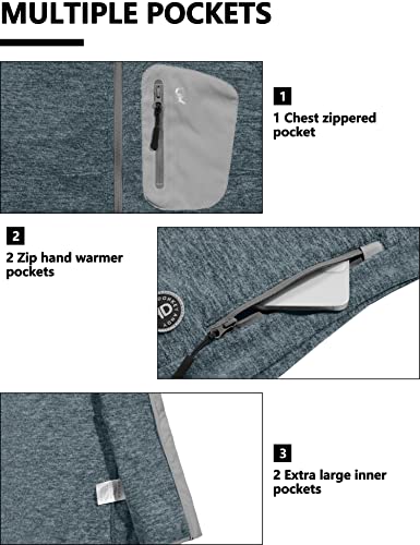 Little Donkey Andy Women's Fleece Vest Full Zip Sweater,Lightweight Warm Sleeveless Jacket for Hiking Golf - Image 6