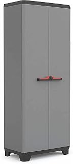 Outdoor Storage Cabinet, Garden Storage Sheds Plastic Garden Storage Tall Plastic Cupboard Storage Outdoor Garden Shelves Utility Cabinet Box