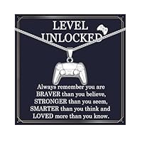 EPIRORA Gaming Gamer Gifts for Boys, Christmas Birthday Gamer Gifts for Men Son Brother Grandson Nephew Teenage Boy Gift Men's Necklace
