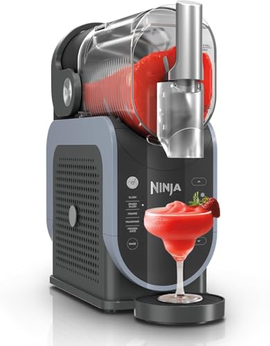 Ninja SLUSHI Professional Drink & Slushie Maker FS301, 88 oz, Rapid Chill Technology, 5 Preset Programs for Frozen Margaritas, Frappés & More, Premium Accents, Black