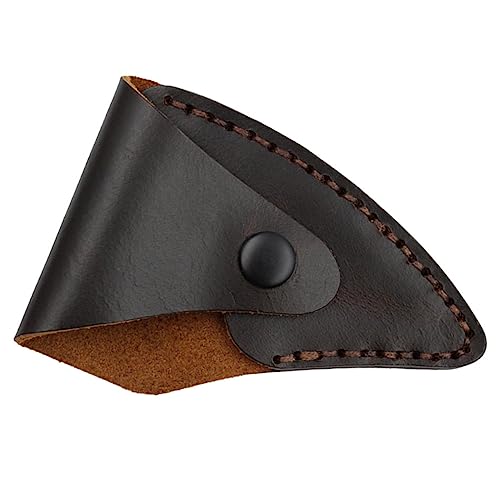 Gogogmee Axe Sheath Leather Cover Outdoor Hatchet Head Protector Fine Finish Comfortable Grip Portable for Camping Hiking