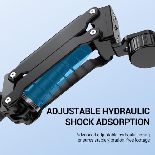 Image of yantralay Electric Suction Cup Camera Mount with Z-Spring Shock Absorber Arm | Compatible with Insta 360 /X5 /X4, D JI Os mo Action 6 /5 /4, Go pro Hero 13 /12 | Action Camera Accessories