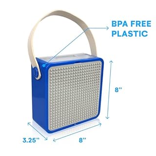 Bins & Things Storage Bin Organizer Box - Toy Storage Case for Building Blocks, Small Dolls and Accessories - Kids Toy Suitcase with Baseplate Lid - Mess-Free Organizer for Travel and Playroom