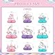 FloralGrace 9 Stück Einhorn Geburtstags Party Set, Regenbogen Einhorn Tischdeko mit Bienenwabe Mittelstück für Einhorn Party Dekoration