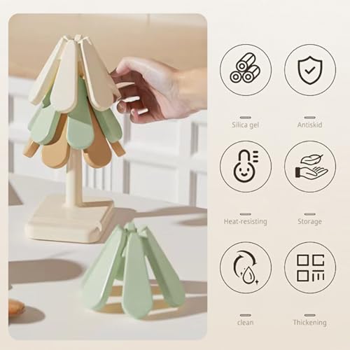 Dessous de plat silicone anti-glisse pour protéger vos tables - 6