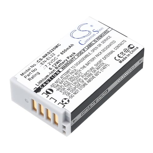 850mAh Batería Compatible con Nikon 1 J4, 1 S2